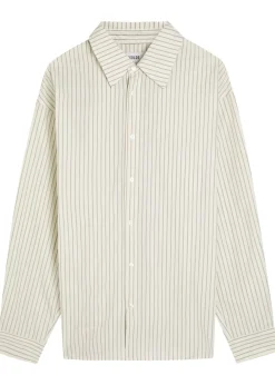 Aurel striped cotton-poplin shirt