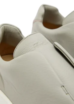 Aur3 grained leather sneakers
