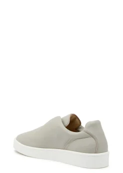Aur3 grained leather sneakers