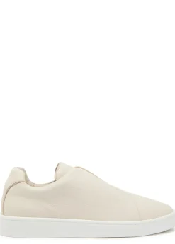 Aur3 grained leather sneakers