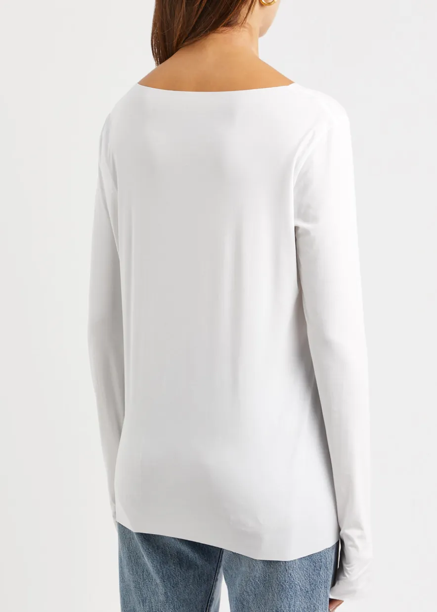 Aurora Pure stretch-jersey top