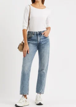 Aurora Pure stretch-jersey top