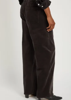 Aurora straight-leg corduroy trousers
