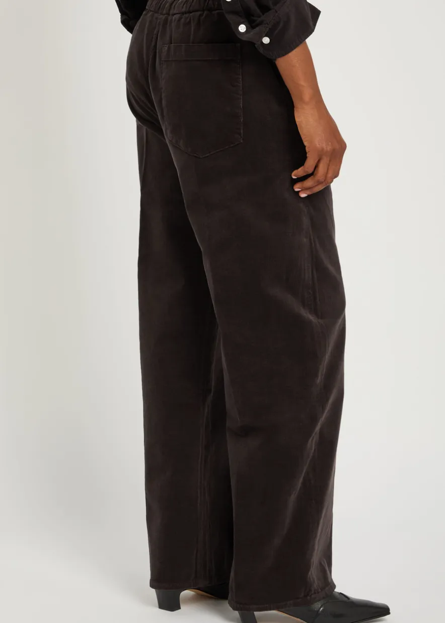 Aurora straight-leg corduroy trousers