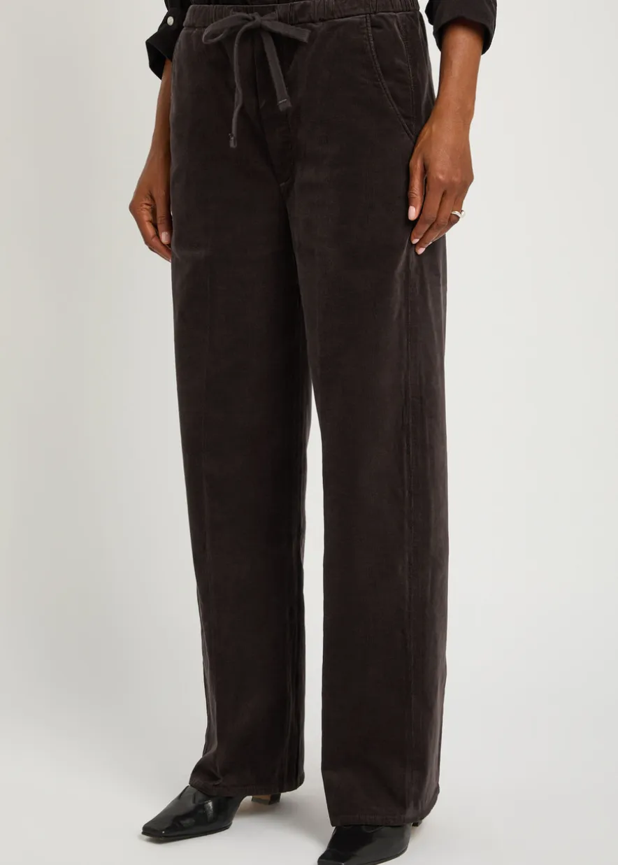 Aurora straight-leg corduroy trousers