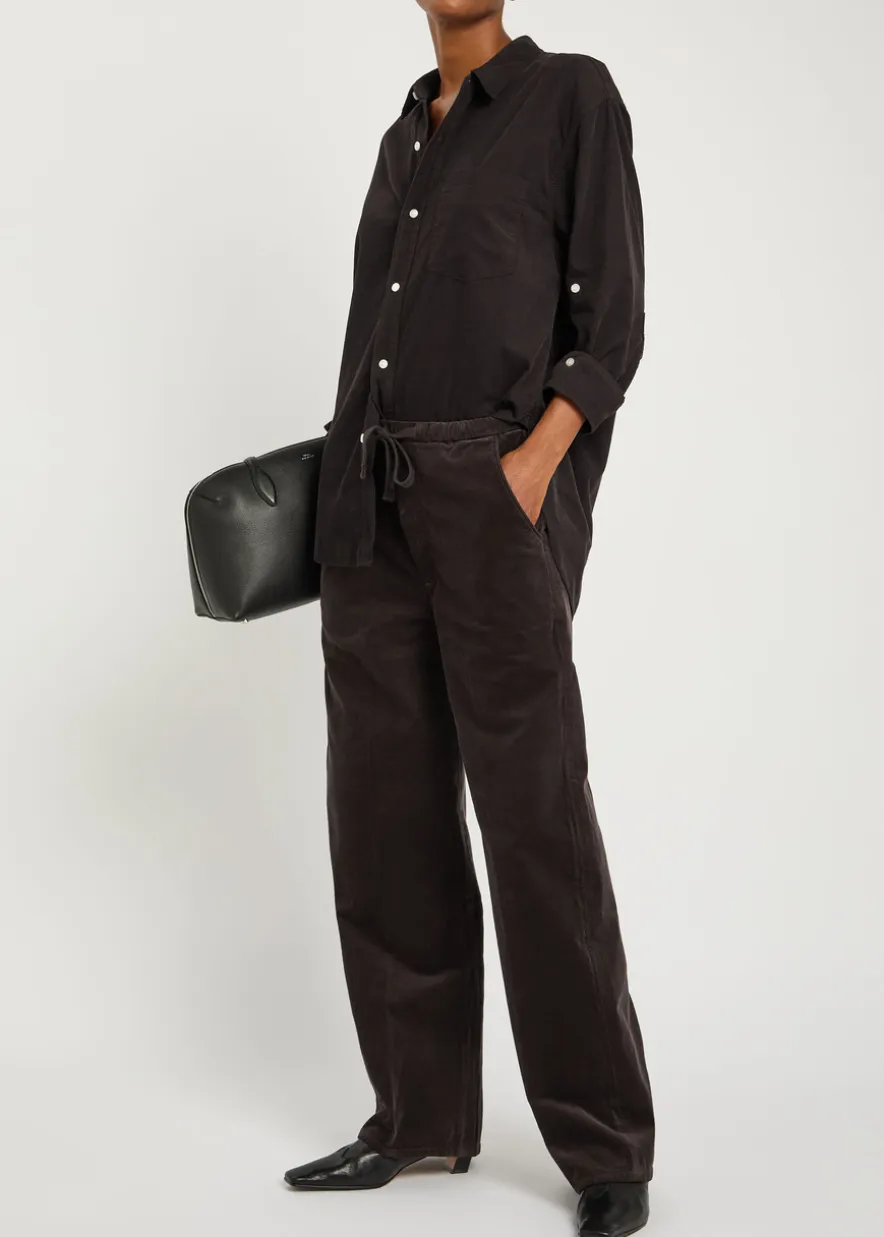 Aurora straight-leg corduroy trousers