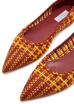 Aurora woven leather flats