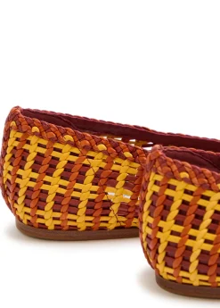 Aurora woven leather flats