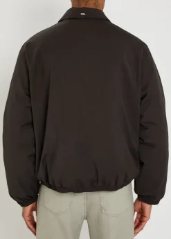 Avenue pinstriped padded woven jacket