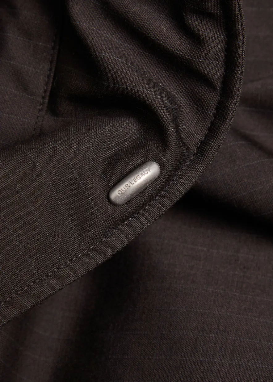 Avenue pinstriped padded woven jacket