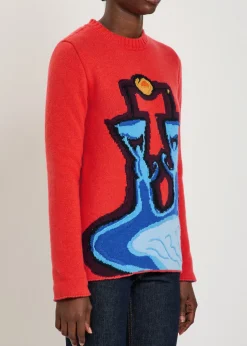 Avichai intarsia cashmere jumper