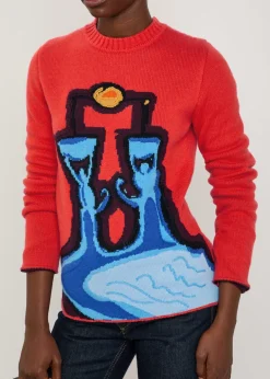 Avichai intarsia cashmere jumper