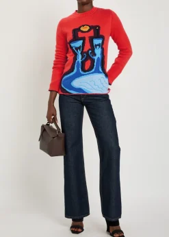 Avichai intarsia cashmere jumper