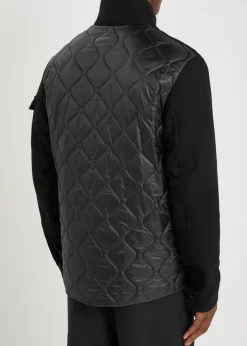 Avoine panelled wool and shell jacket
