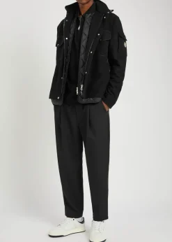 Avoine panelled wool and shell jacket