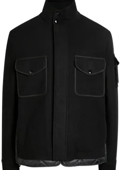 Avoine panelled wool and shell jacket