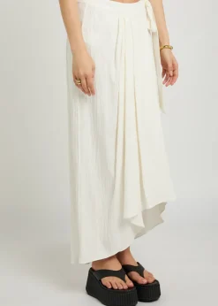 Ayla wrap woven skirt