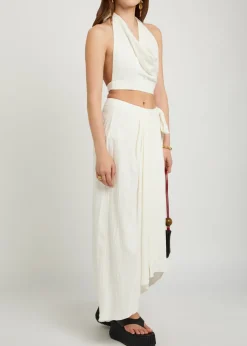 Ayla wrap woven skirt
