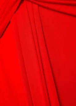 Azure ruched stretch-jersey gown