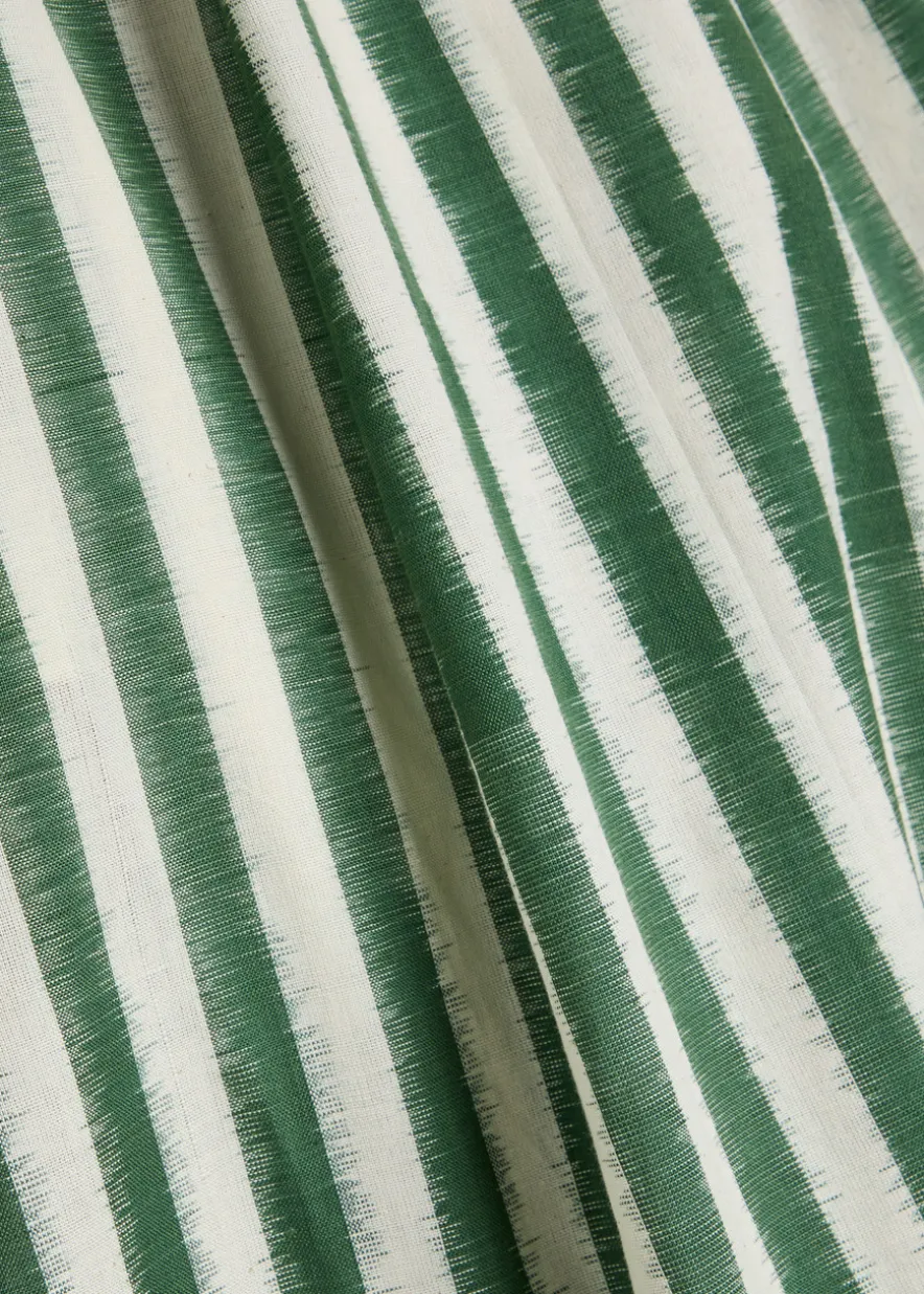 Azzurra striped cotton midi dress