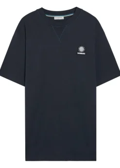 Badge appliquéd cotton T-shirt