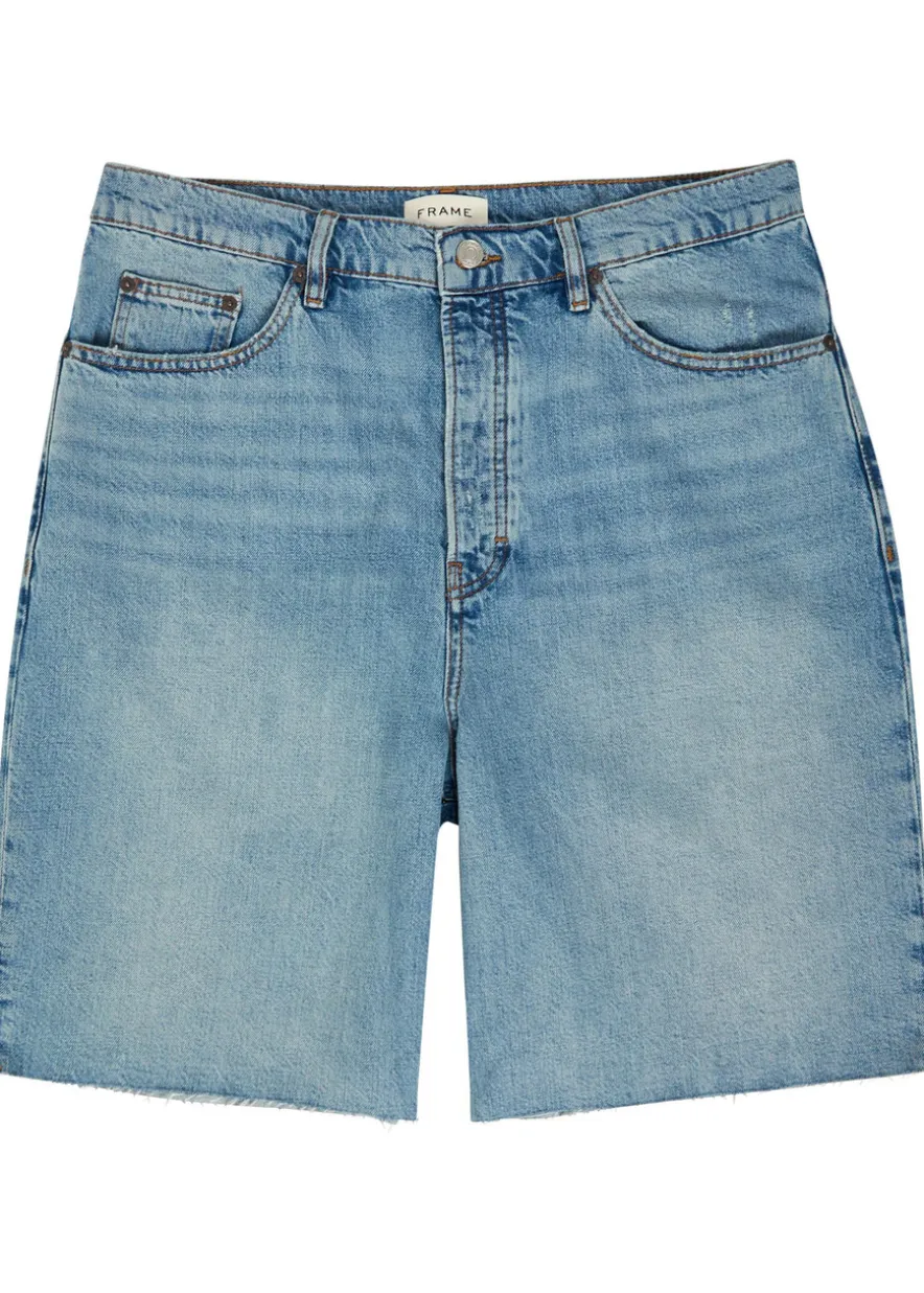 Baggy denim shorts