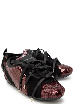 Ballerina Grip sequin-embellished suede sneakers