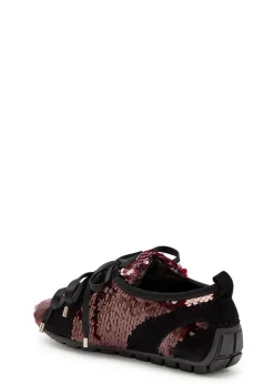 Ballerina Grip sequin-embellished suede sneakers