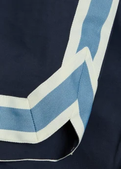 Baller striped poplin swim shorts