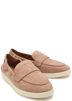 Ballet Sport embossed nubuck loafers