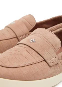 Ballet Sport embossed nubuck loafers