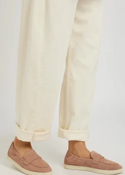 Ballet Sport embossed nubuck loafers