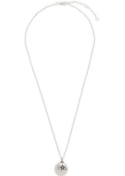 8 Ball sterling silver-plated necklace