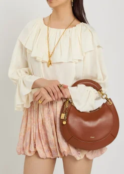 Banana leather shoulder bag