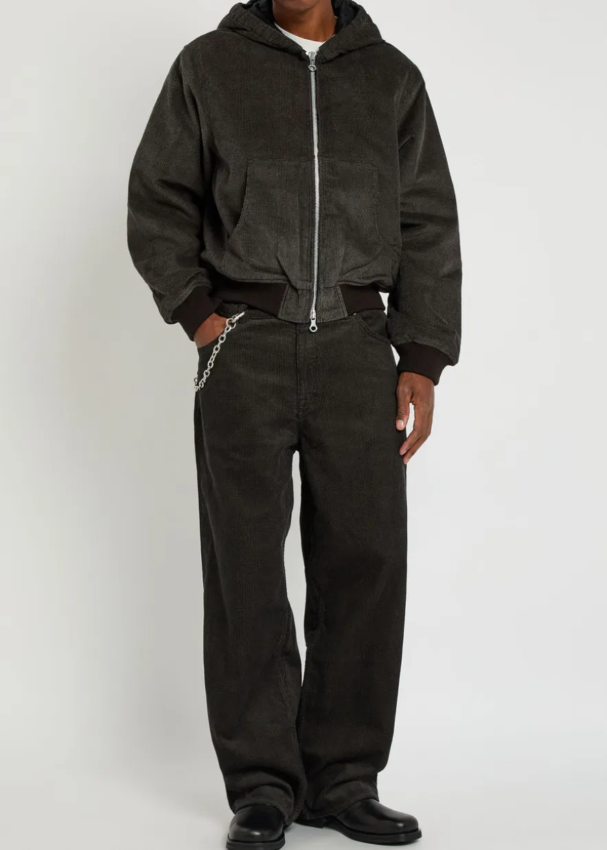 Bank quilted corduroy jacket