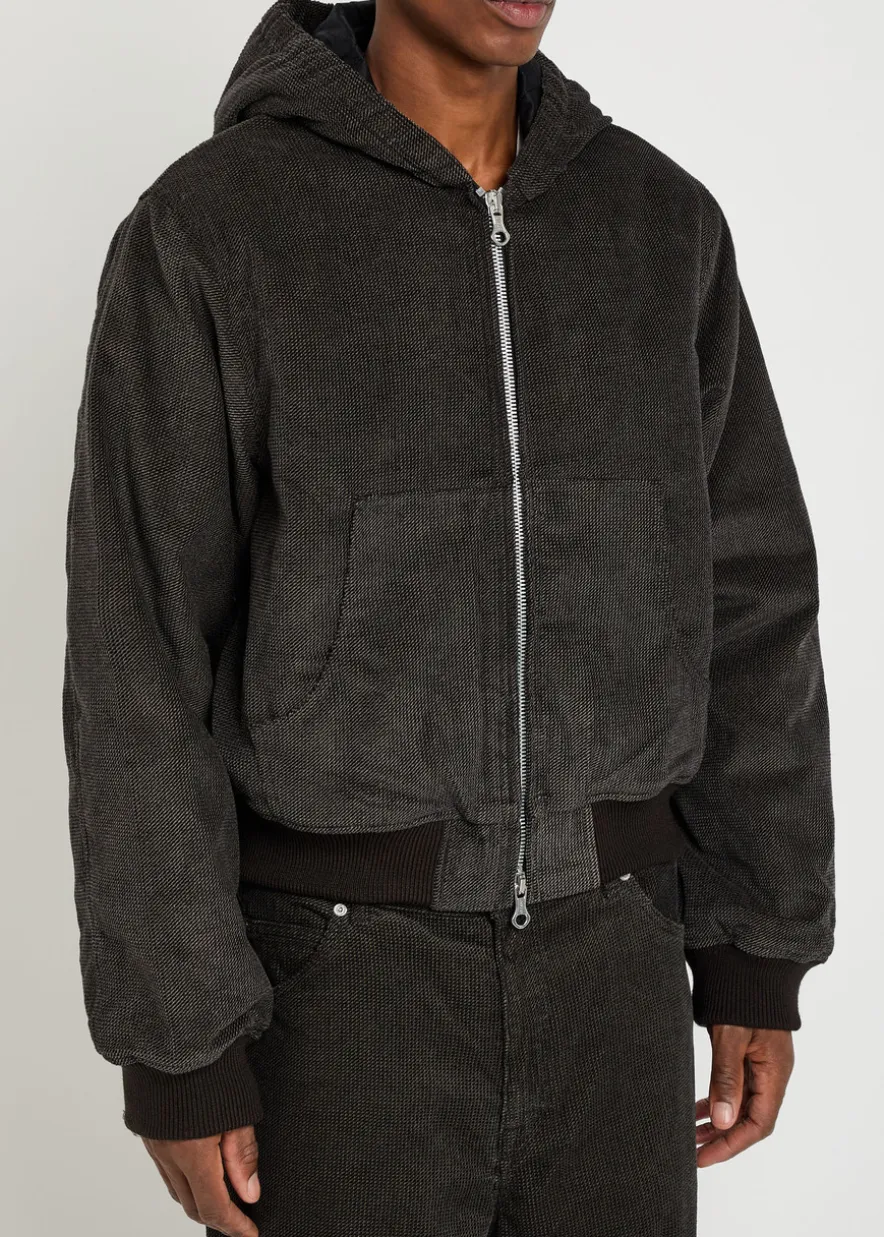 Bank quilted corduroy jacket