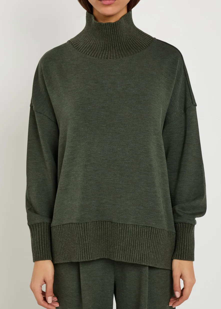 Barker high-neck stretch-jersey sweatshirt