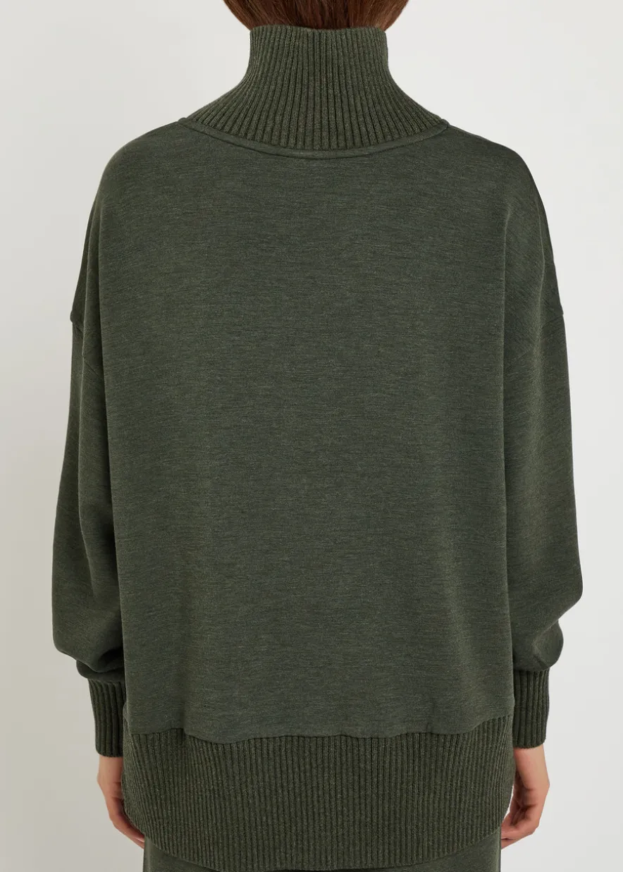 Barker high-neck stretch-jersey sweatshirt