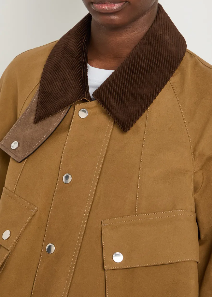 Barn corduroy collar cotton jacket