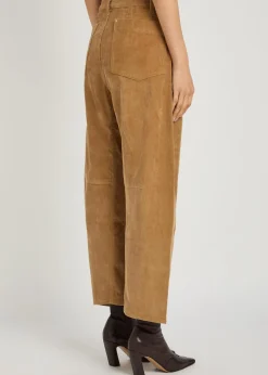 Barrel-leg corduroy jeans