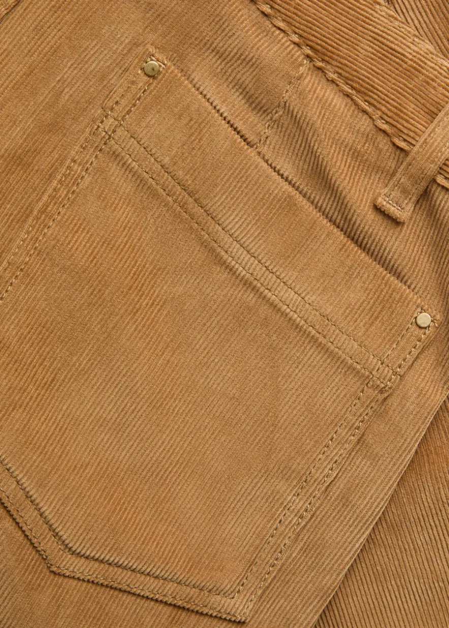 Barrel-leg corduroy jeans
