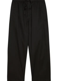 Barrel-leg cotton trousers