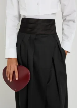 Barrel-leg silk and stretch-wool trousers