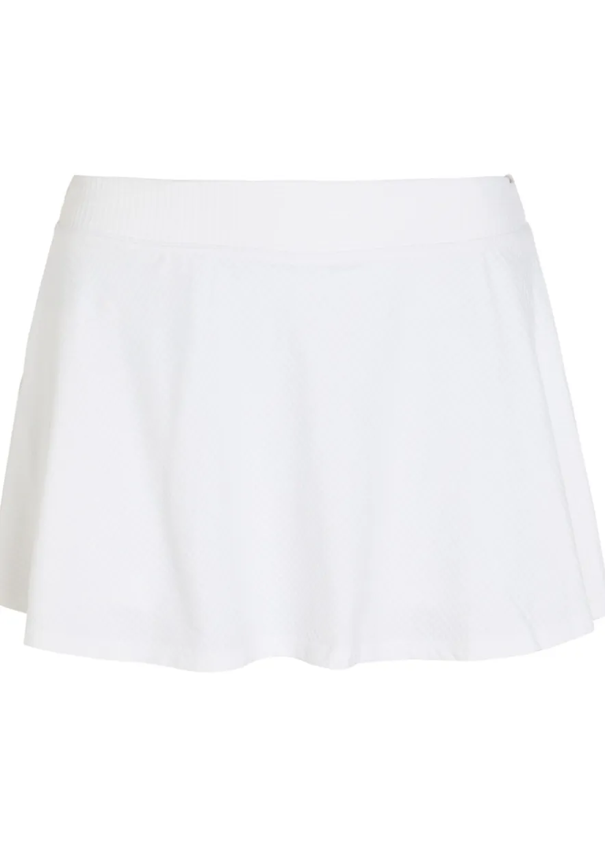 Baseline gingham stretch-jersey mini tennis skirt