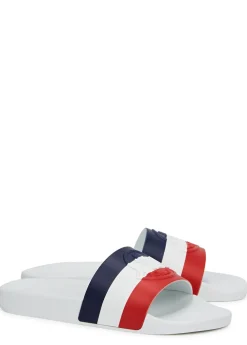 Basile striped rubber sliders