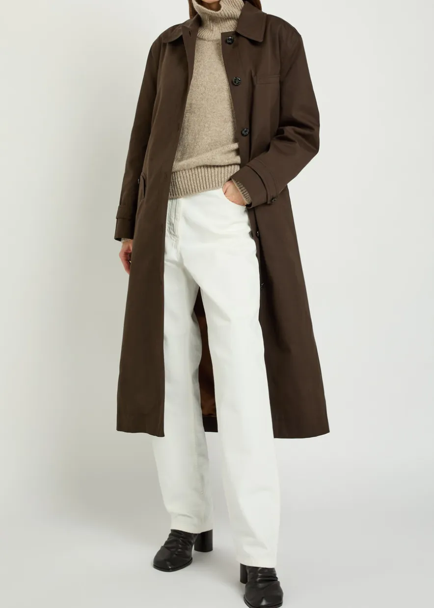 Basoto belted cotton trench coat