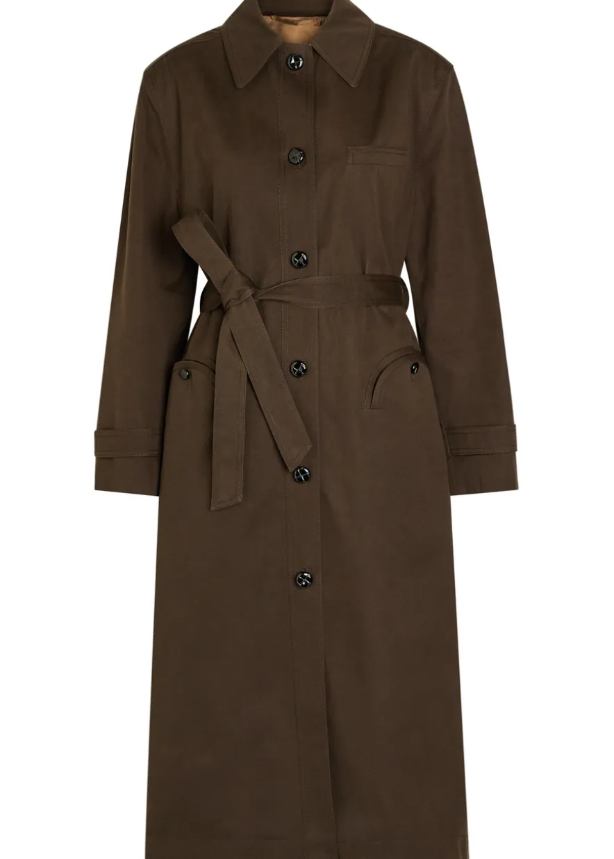 Basoto belted cotton trench coat