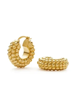 Baya 18kt gold-plated hoop earrings