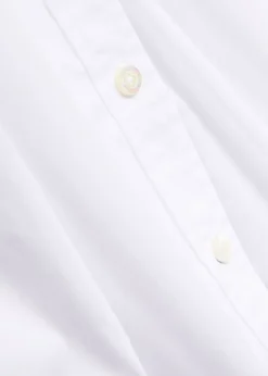 Bays frill cotton-blend poplin shirt