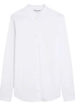 Bays frill cotton-blend poplin shirt